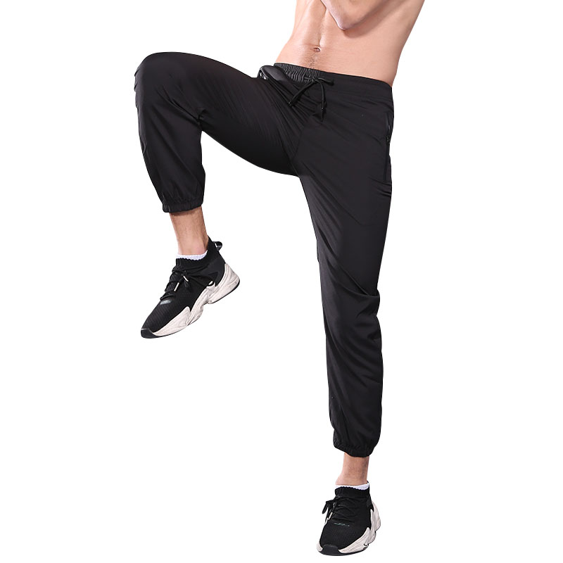 FDM023- Men\\ s Lightweight Joggers Pants Zipper Pockets Gym Work